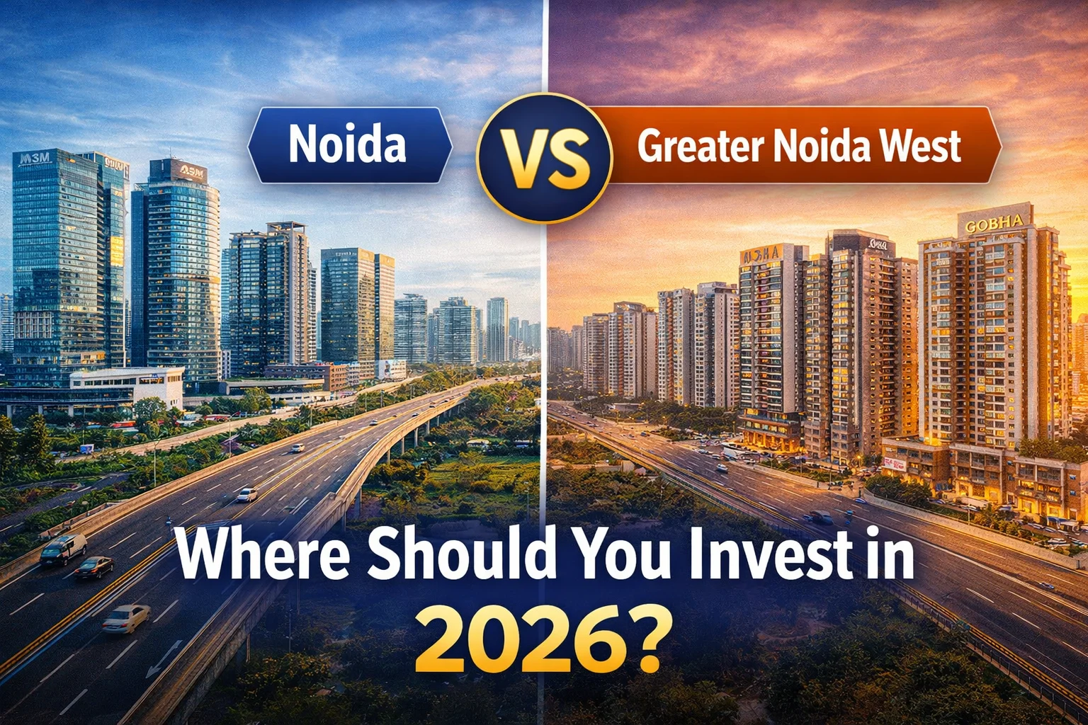 Greater Noida vs Gurgaon: Where Should You Actually Invest in 2026